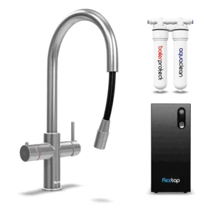 FlexTap gekoeld water kraan - flexibele slang - RVS