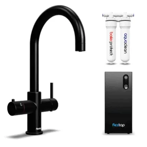 FlexTap gekoeld water kraan - rond - Zwart - COMBI