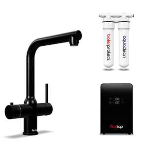 FlexTap kokend en gefilterd water kraan - L uitloop - Zwart