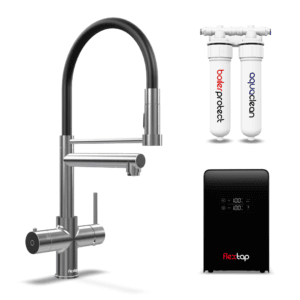 FlexTap kokend en gefilterd water kraan - flexibele slang - RVS
