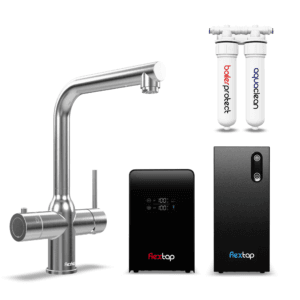 FlexTap kokend en gekoeld water kraan - L uitloop - RVS - COMBI