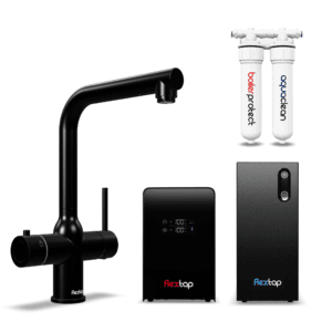 FlexTap kokend en gekoeld water kraan - L uitloop - Zwart - COMBI