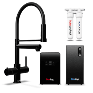 FlexTap kokend en gekoeld water kraan - flexibele slang - Zwart - COMBI